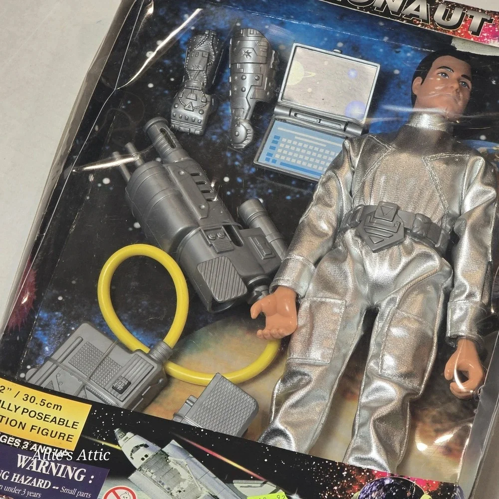 Vintage Power Team Astronaut Doll Action Figure 80s 90s Outer Space Toy 12